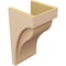 Ekena Millwork 9"W x 9"D x 18"H Wide Helena Rough Cedar Woodgrain TimberThane Corbel, Primed Tan CORUR09X09X18HELRCPR - alternate 2